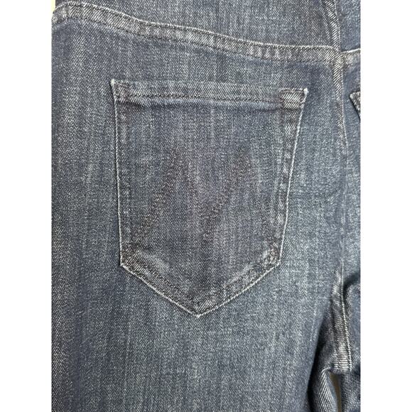 Mother Insider Crop Blue Jeans Swept Away Glitter Racer waist 25 - Picture 16 of 16